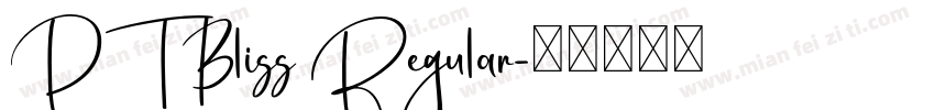 PTBliss Regular字体转换
